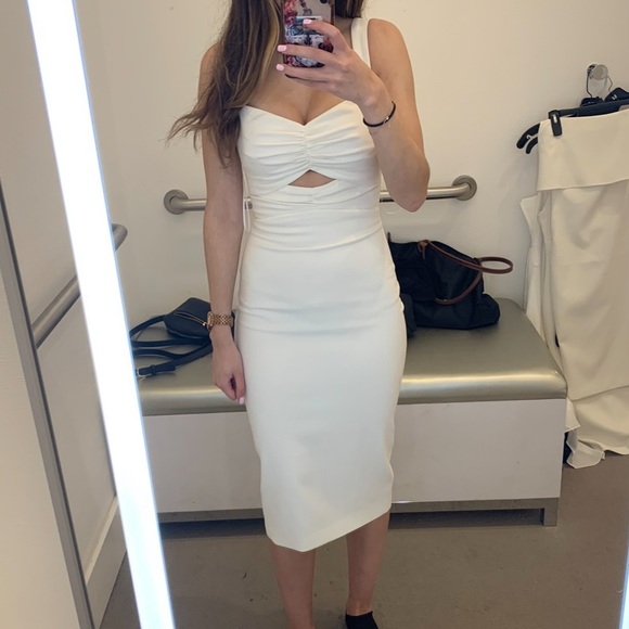 NWT Likely white midi dress - Picture 4 of 4
